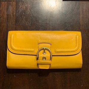 Coach Yellow Wallet